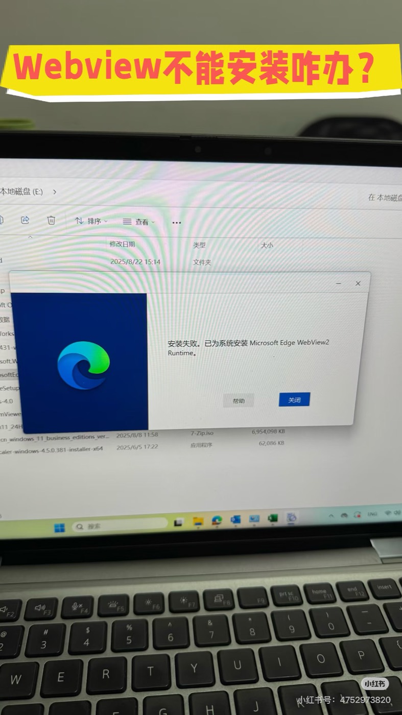 Webview 安装失败时的注册表位置